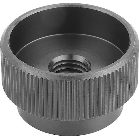 Kipp Knurled Knobs in steel or stainless steel, DIN 6303, inch K0137.1A1